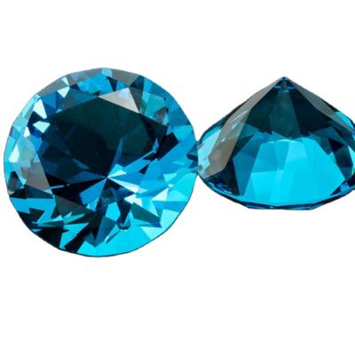 China Nail Art Beauty Display Crystal Crafts Middle Blue Diamond For Nail Art Decoration 80mm for sale