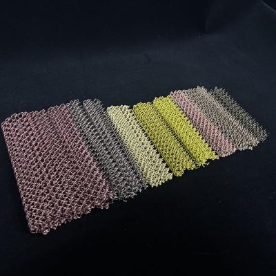 China Colorful Aluminum Chain Link Wire Mesh Curtain For Decorative for sale