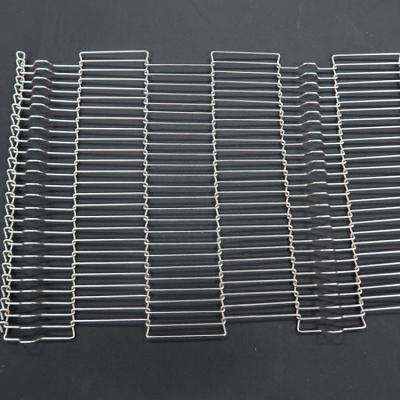 China Polishing Stainless Steel Ladder Conveyor Belt For Food Baking And Jam Coating for sale