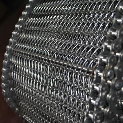 China Customized Wire Mesh Chain Conveyor Belt Stainless Steel Spiral Wire Mesh Conveyor Belt for sale