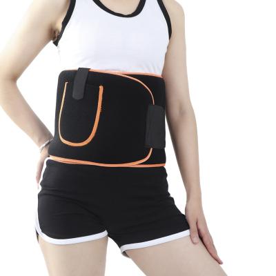 China Adult Waist Trimmer Belt Sauna Waist Trainer Belt For Women And Men Slimming Belts Compression Wrap Adjustable Waist Trainer for sale