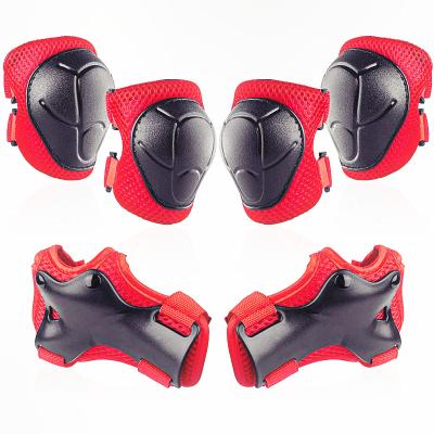 China Adjustable Kids Balance Skateboard Roller Skating Ski Recycling Gear 6 In 1 Set Wrist Knee Elbow Pads For Kids Protection for sale