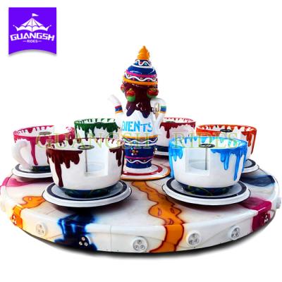 China New Style Metal Amusement Park Equipment 24 Riders Coffee Tea Cup Ride for sale