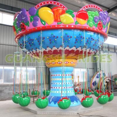 China Metal amusement park ride toys kids kiddie rides machine swing ride small flying chair for sale