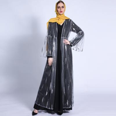 China Women's Long Skirt Luxurious Lace Sequin Abaya Seamless Embroidered Muslim Dresses Dubai Clothing S.M.L.XL.XX L for sale