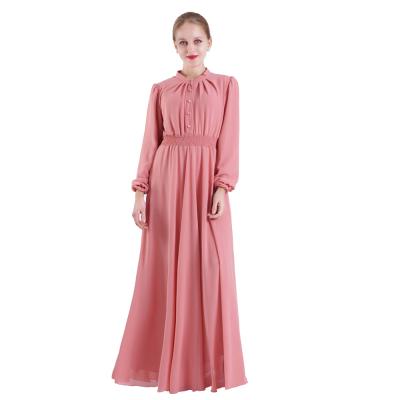 China muslim dresses 7002 girls women one piece dress arab abaya dress islamic abaya chiffon clothing for sale