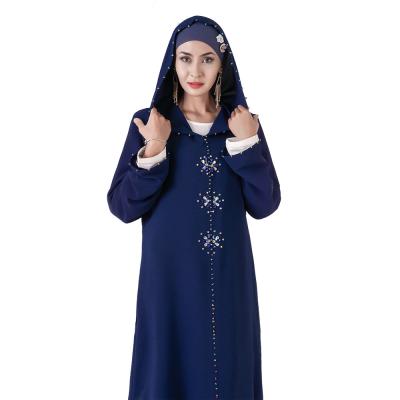 China Dubai Morocco Hooded Abaya Abaya Daily Casual Formal Muslim Pure Color Casual Wear Kaftan Abaya for sale