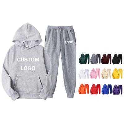 China Wholesale custom logo sweat tracksuits men hoodie set Anti-wrinkle men plain sweatpants tracksuits sweatsuits men hoodie set for sale