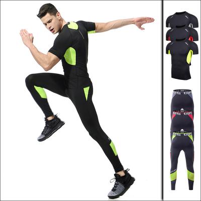 China Men's Basketball Compression SportswearShorts Sleeve Fitness Jogging Tight Suit QUICK DRY for sale