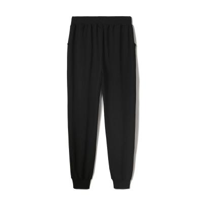 China 2021 Sale Anti-Wrinkle Full Size Black Drawstringt Pants Men Sport Polyester Cotton Trousers Long Trousers for sale