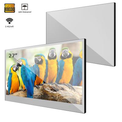 China 27 Inch Bathroom TV Recessed Waterproof Magic Mirror TV In The Wall Android 7.1 for sale