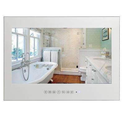 China Bathroom TV 21.5Inch White Frameless Kitchen LED Waterproof Regular Configuration Television for sale