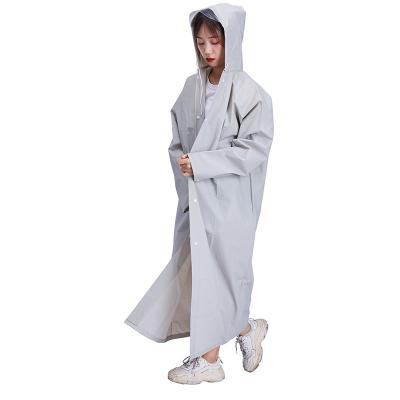 Chine l'imperméable des longues femmes imperméables avec Hood Recycling EVA Material 100% à vendre