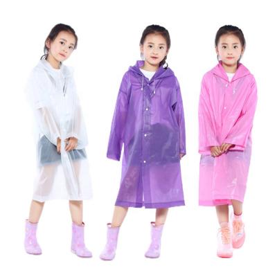 China ODM 100% boêmio do estilo de EVA Rain Poncho For Kids disponível com capa à venda