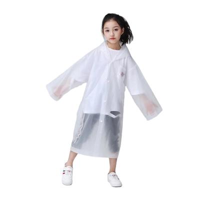 China PVC transparente amistoso del impermeable de los niños de Eco que cubre soldando técnica en caliente en venta