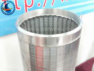 China 40 Slot Johnson Type Vee Shaped Wire Screen For Water Well Filter for sale