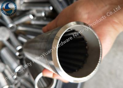 China Bleved Welding Ring V Wire Wrap Screen Pipe / Water Well Screen For Sand Control for sale