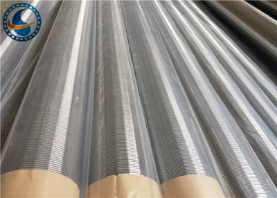 China 273mm Non Magnetic Stainless Steel Vee Shaped Continuous Slot Water Wire Screen for sale