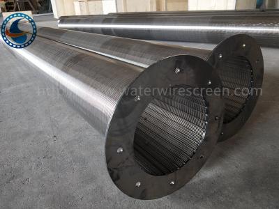 China 304 Stainless Steel Water Wire Screen , Johnson Screen With Flange End for sale