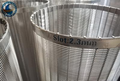 China Lengte 1900mm het Openen van Roestvrij staalvee wire screen continuous slot Te koop