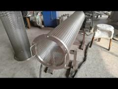 Rotary Drum Wedge Wire Screen Filter Non Plugging For Petroleum Industry