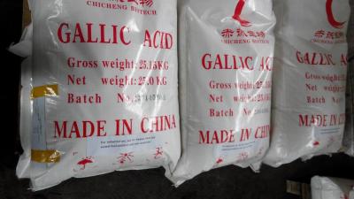 China Ácido gálico blanco C6H2 OH 3COOH CAS 149-91-7 Para productos blancos en venta