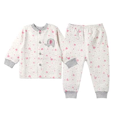 China Wholesale Anti-Shrink Spring and Autumn Long Sleeve Infant Baby Clothes Newborn Baby Clothes Set 2 Bundles for sale