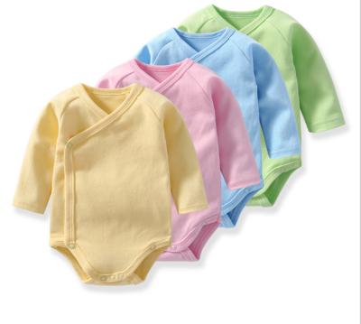 China Cozy baby clothes RUNDUO customized new design baby rompers kimono baby jumpsuits long sleeve baby clothes for sale