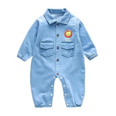 China Fashional factory outlet fashion denim baby clothes romper baby denim romper baby clothes ins tiktok hot sale tiktok for sale