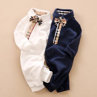 China 2020 New Arrival Baby Boy Rompers 2020 Cotton Gentleman Newborn Baby Overalls 100% Infant Tracksuit for sale