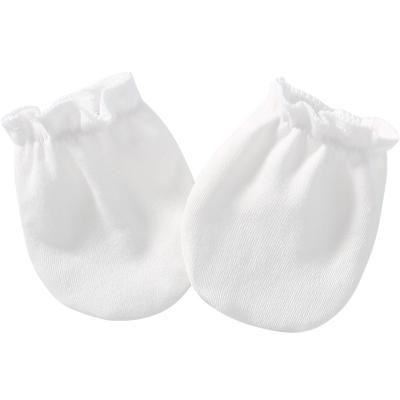 China Baby BA0001 Newborn Soft Protective Cotton Factory Wholesale Anti-scratch Mittens One Size for sale