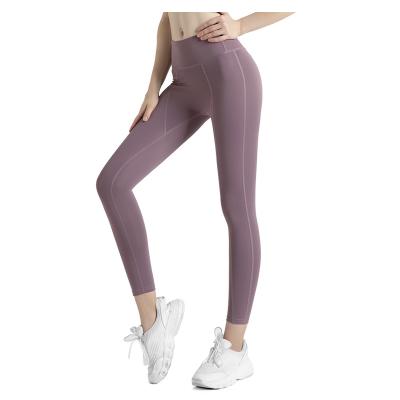 China Breathable 90% Spandex Women Workout Nylon 90% Nylon Gym Wear Clothes Yoga Pants Gaiters For High Waisted Naked Feel for sale