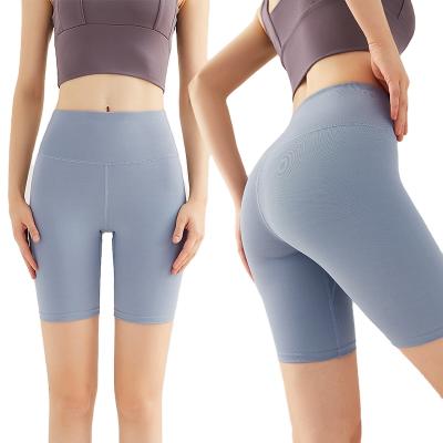 China YGK0003 Breathable Yoga Shorts 6 Designs High Waist Running Gym Workout Yoga Shorts Sporty Spandex for sale