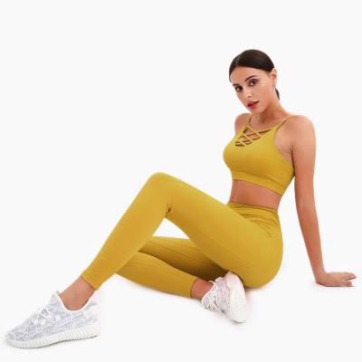 China New Arrival Breathable Shorts Material Customized Print One Piece Custom Set Clothes Print Outlet Available Customized Women Seamless Fitness Yoga Set for sale