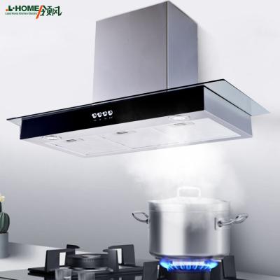 China Hotel Commercial Wall-mount 90cm 170W t Shape Range Cooker Range Hood For Kitchen for sale