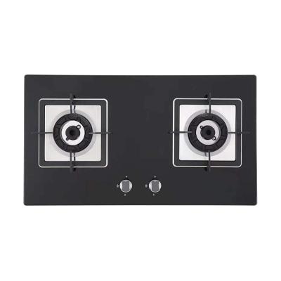 China Hotel Household Kitchen Gas Stove 2 Burner Stove Portable Tabletop Gas Stove for sale