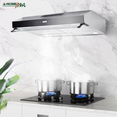 China Hotel chain hood glass side wall household kitchen restaurant range hood equipment for sale