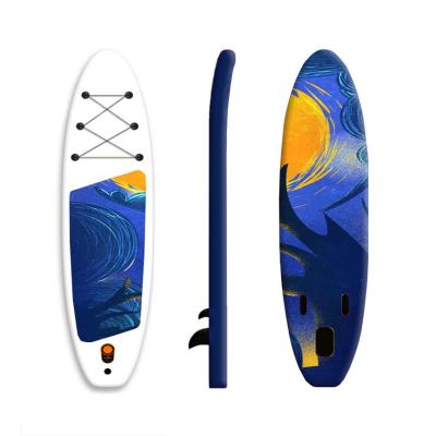 China Hot Selling Low Price Inflatable Long Surfboard With Inflatable For Lakes And Rivers for sale