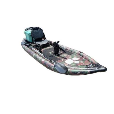 China Water China OEM Camouflage Kayaking Color 11 Feet Foot Pedal Drive Inflatable SUP Kayak for sale