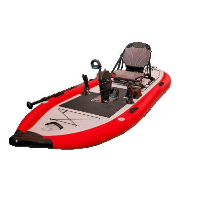 China Water China OEM Kayaking Red Color 11 Feet Foot Pedal Drive Inflatable SUP Kayak for sale