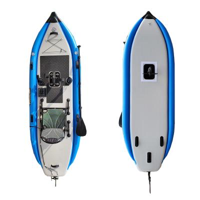 China Warter Sports 11ft Inflatable Drop Stitch Boat Pedal Kayak for sale