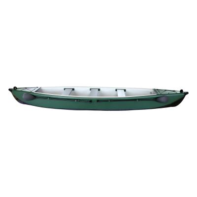 China Water China OEM 4.88m 3 Seaters Full Drop Stitch Fishing Canoe Inflatable Kayaking Kayak for sale