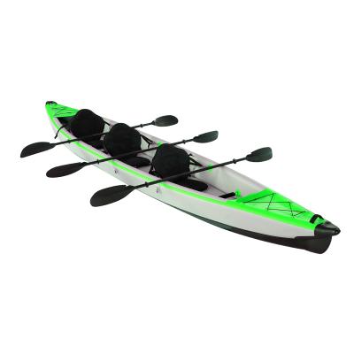 China Wholesale Length 2 Person PVC and Polyester Material PVC Inflatable Kayak Boat 4m for sale