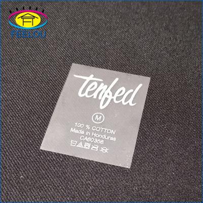 China Sustainable Eco - Friendly Tagless Iron On Heat Transfer Care Label For Garment for sale