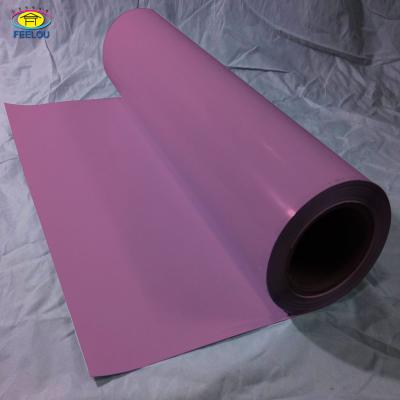 China Pink Washable Self Adhesive Easy Cut Color PU Heat Transfer Vinyl Film For Clothing for sale