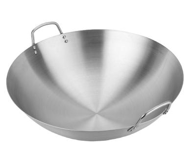 China Largest Health 100cm SS 201Commercial Chinese Wok For Restaurant for sale