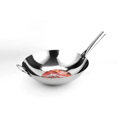 China Skillful Professional Design Manufacturing Carbon Stainless Steel Wok Pot Viable for sale