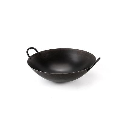 China No High Performance Grades Product Coating Hand Hammered Carbon Steel Wok for sale