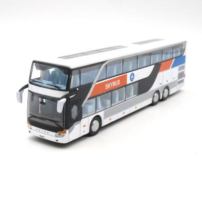 China Toy Light And Sound Popular Scale Vehicle Metal Alloy Bus Diecast Model for sale