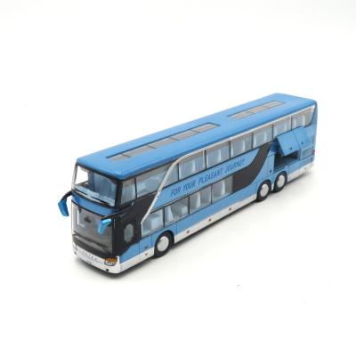 China Toy Factory Price Diecast Diecast Bus Pull Back Toy Bus For Children Gifts for sale